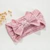 Diadema Nueva para Bebé Transfronteriza Diadema de Nylon Trenzado Estampado para Niños Accesorio para el Cabello con Lazo Suave de Doble Capa para Bebé