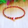Joyería de Venta Caliente Festival del Bote del Dragón Pulsera de Cuerda Colorida Tejida a Mano Espiral Columna de Dragón Suerte Cuerda de Mano Colorida