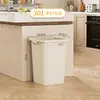 Lixeira Quadrada Extra Grande Comercial para Escritório, Lixeira de Grande Capacidade para Cozinha Residencial, Lixeira Sanitária Sem Tampa