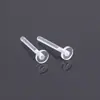 Aretes Transparente Ecológicos Personalizados Accesorios de Joyería DIY Aretes Planos de Resina Tachuelas para Cuidado del Agujero de la Oreja