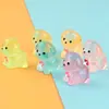 Figuritas de Resina de Perros Pequeños Animales para Jardín Micro-Paisajes, Accesorios Decorativos DIY que Brillan en la Oscuridad
