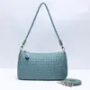 Bolsa de mão tecida à mão simples e fashion de grande capacidade transfronteiriça, bolsa de ombro/axila fashion requintada e leve
