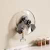 Suporte de Ventosa para Tampa de Panela Montado na Parede Sem Furo Rack de Armazenamento de Cozinha Multifuncional para Colocação de Tábua de Corte