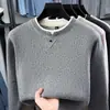 Suéter Masculino Falso Duas Peças Aveludado Espesso Transfronteiriço 2026 Inverno Novo Estilo Peça Única Aveludado Lã Quente Malha Masculina
