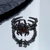 Anillo de Halloween Transfronterizo Araña Cuervo Fantasma Calabaza Hueso Fantasma Anillo Personalizado Oscuro Nicho Punk para Mujeres