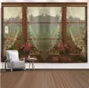 Tecido de Fundo para Celebridade da Internet Janelas Estilo Ins Pendurado Tecido Parede do Quarto Decoração de Cabeceira do Dormitório Parede do Quarto Tela Simples