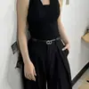 Cinturón Fino de Cuero para Mujer, Diseño Nuevo, Estilo de Moda Tendencia, Cinturón de Cintura Único, Cinturón Versátil de Gama Alta de Nicho