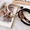 Diadema de Lazo de Lana Dulce Color Maillard Estilo Literario Chica Café Corazón Accesorios para el Cabello Nudos Niños Diadema