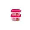 Dos cajas de almacenamiento de dibujos animados para snacks de bebé, caja sellada, lonchera pequeña para picnic al aire libre, caja pequeña, primera generación de pelo