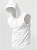 2026 Verano Transfronterizo para Hombre Chaleco con Capucha sin Mangas Casual Elegante Fitness Exterior Color Sólido Deportes Venta al por Mayor