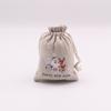 Bolsa de algodón con cordón para Navidad, venta al por mayor, para dulces, bocadillos, manzanas, regalo de Navidad
