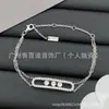 Nuevo Pulsera de Cristal Incrustado Estilo Europeo y Americano para Mujer, Totalmente de Cristal, Lujo Ligero, Sensación de Gama Alta, Retro, Exquisito, Elegante, Venta al por Mayor