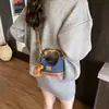 Bolsa de Mão Nova e Única com Design Patchwork, Bolsa de Ombro, Bolsa Dumpling, Bolsa Transversal Mini Versátil para Mulheres, Transfronteiriça