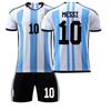 Copa Mundial 2022 Samsung Argentina No. 10 camisetas de Messi para niños y niñas, uniformes de fútbol de la selección nacional, venta al por mayor