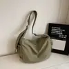 Bolsa de Tecido Casual com Bordado de Letras e Múltiplos Bolsos Transfronteiriça 2025 Nova Retro Resistente de Alta Qualidade para Ombro Único ou Transversal