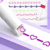 Bolígrafo de contorno con forma de flor, Bolígrafo curvo para manual de estudiante, Bolígrafo roller multifuncional de doble punta, Marcador de olas para libro de texto