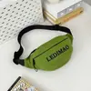 2026 Nueva Bolsa Cruzada de Cintura Casual Estilo Coreano con Letras para Niños y Niñas, Bolsa Ligera para el Pecho de Viaje al Aire Libre, Elegante Bolsa para Niños