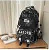 Mochilas de estilo coreano, modernas y estéticamente agradables para estudiantes de secundaria y preparatoria, con múltiples compartimentos, un diseño ligero y gran capacidad