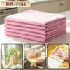 Paño mágico colorido transfronterizo, engrosado, paño para lavar platos sin rayaduras, especializado para vidrio, paño de cocina absorbente, limpia de una pasada
