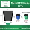 Sacos de Lixo Grandes, Sacos de Lixo Comerciais Espessados, Sacos de Lixo Pretos Descartáveis Superdimensionados para Restaurantes e Hotéis, Atacado