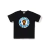 Camiseta de manga corta de la marca japonesa de moda BAPE, peso pesado de verano 240g algodón puro, camuflaje de cabeza de mono, tiburón mono, venta al por mayor transfronteriza