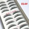 Recomendado de fábrica 014# pestañas cortas gruesas cruzadas naturales maquillaje nude simulación pestañas postizas venta al por mayor de fábrica
