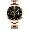 Reloj de cuarzo con esfera grande para hombre, con calendario y correa de acero, venta directa de fábrica, comercio exterior, venta al por mayor.