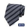 Gravata masculina casual de negócios profissional gravata de poliéster jacquard gravata listrada fabricantes de origem em estoque atacado