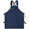 Comércio Exterior Transfronteiriço Lona Grossa Avental de Cintura Cozinha Casa À Prova de Óleo Impermeável Avental para Trabalho e Deslocamento Atacado Impressão de Logotipo Personalizado