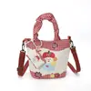 Bolso Cubo Nuevo de Dibujos Animados Japoneses y Coreanos con Diseño Único, Bolso Dulce y Lindo para Mujer, Gran Capacidad, Bolso de Hombro Cruzado Individual