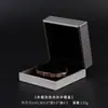 Caixa de joias preta Kaituo, couro PU escovado, caixa para anel de casamento, pulseira, colar, pingente, caixa de presente