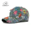 Gorra Personalizada Estampada Estilo Étnico para Mujer, Gorra de Béisbol de Copa Dura, Gorra de Sol para Exteriores, Gorra con Visera Estilo Vintage Floral