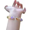 Pulseira de Cristal Natural Multi-Tesouro Amethyst Lavanda Cristal Torre Amarela Cristal Branco Flor de Cola Amarela Pulseira de Cristal para Mulheres Atacado