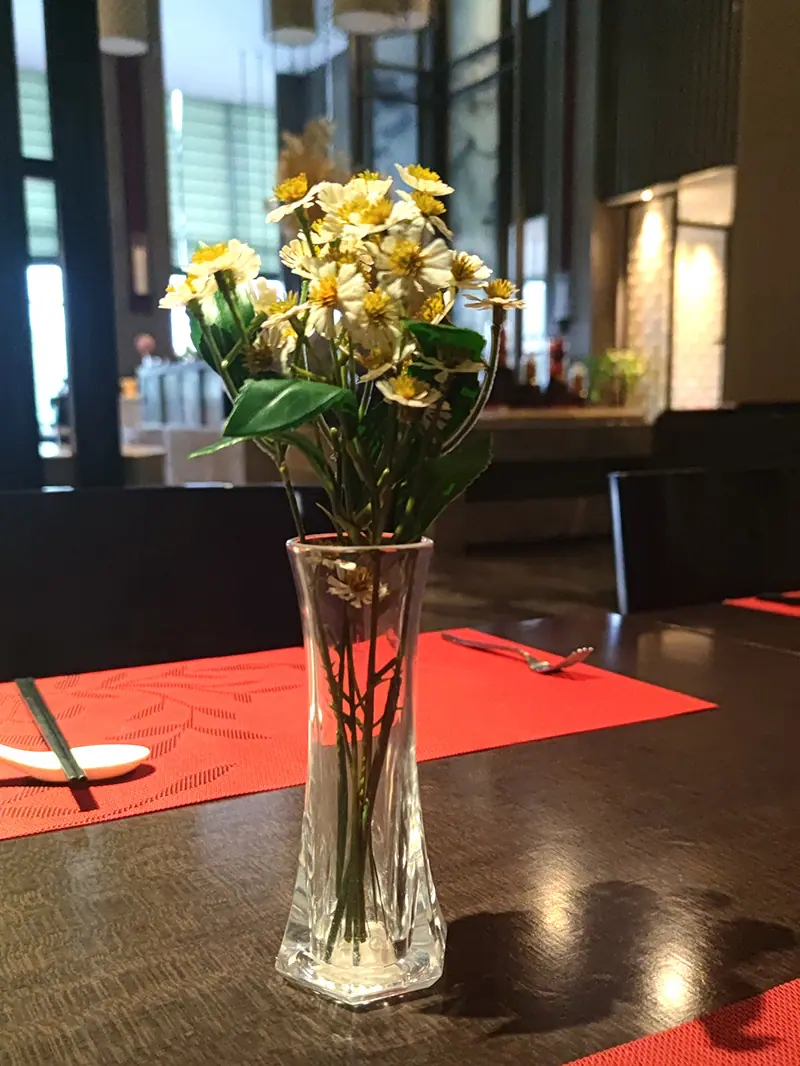 acrylic vase