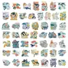 50 Adesivos de Animais Marinhos de Desenho Animado Sem Repetição, Golfinhos e Baleias, Fornecimento Transfronteiriço, Decoração de Mala e Capa de Celular