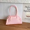 Bolsa de Nicho Estilo Coreano Bolsa de Ombro Tendência 2026 Verão Nova Bolsa de Axila Alta Aparência Pura Cor Individual Moda Bolsa Feminina