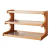 Suporte de Copos de Mesa Rack de Armazenamento Organizador de Mesa de Escritório Bancada de Mesa de Jantar Estante Multicamadas Prateleira de Exposição Pequena
