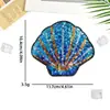 Patches de Bordado com Lantejoulas de Estrela do Mar e Caranguejo Atacado Transfronteiriço, Patches de Peito de Concha com Bordado de Miçangas, Acessórios DIY para Bolsas e Roupas