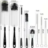 Fabricante de origen Amazon mismo estilo traje de 5 piezas Cepillo para tazas Cepillo para botellas de acero inoxidable 304 Cepillo de limpieza multifuncional para el hogar