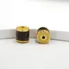 Accesorios de Madera de Agar Natural Pulsera de Plata S925 Chapada en Oro Accesorios para Pulsera Cuentas Espaciadoras Hechas a Mano para DIY Productos Semiacabados