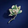Broche de Flor de Begonia de Lujo, Hebilla de Cintura de Alto Gama de Nicho, Corsage de Estilo Antiguo, Pin de Ropa Antideslizante