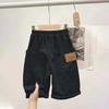 Calças para meninos Calças de verão de cinco pontos Estilo coreano Solto estilo ocidental Shorts infantis Macacão fino para meninos da moda