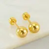 Pendientes de Perlas Ligeras, Bolas Redondas, Pendientes de Lujo Ligero y Sencillos, Pendientes de Gama Alta y Versátiles