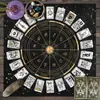 Toalha de Mesa Tarot Céu Estrelado Tarot Fase da Lua Toalha de Mesa Decorativa Jogo de Tabuleiro Jogo de Cartas Jogo de Shuffleboard Decoração Toalha de Mesa Tarot