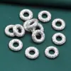 Accesorios de plata de ley 99% plata pura Xiangyun anillo espaciador accesorios retro desgastado 3D plata dura DIY material hecho a mano joyería