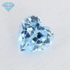 Huagang Pedra Preciosa Coração Azul Claro Zircônia Pedra Solta Atacado Azul Água de Lago Zircônio Azul Marinho Pedra Preciosa Sintética Runkface
