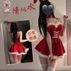 Fim de Temporada Coelhinho de Natal Sexy Cosplay Cos Lingerie Sexy Doce conjunto de vestido 8098