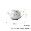 Colección de Juego de Té de Alto Valor Pintado a Mano con Diseño de Flor Estrella Púrpura de Arcilla de Jade para Uso Doméstico, Incluyendo Tetera, Gaiwan, Tetera Pequeña, Taza de Té y Taza de Degustación