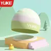 Gorro de Natación Infantil para Niños y Niñas, Gorro de Natación Impermeable de Silicona, Circunferencia de Cabeza Grande, No Aprieta la Cabeza, Gorro Ampliado con Protección para Orejas de Bebé, Transfronterizo