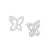 Nuevo Collar Lily Recortado de Harry, Diseño Versátil de Diamante Completo Marquise de Alta Gama, Cadena para Clavícula de Nicho Pendientes de Mariposa